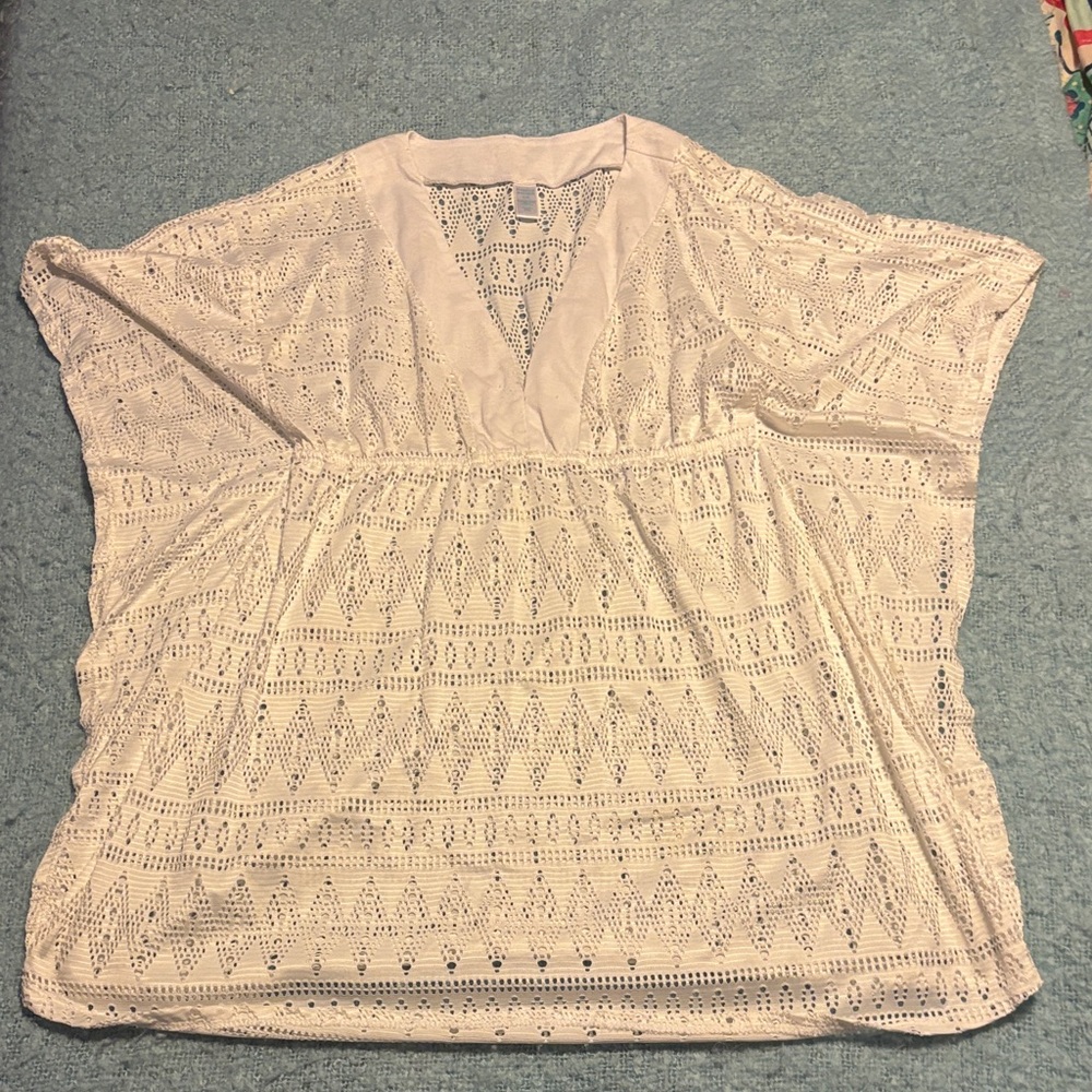 White Crochet Top